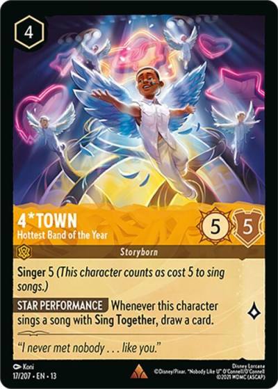 4*Town Hottest Band of the Year 17/204 Attack of the Vine! Lorcana card