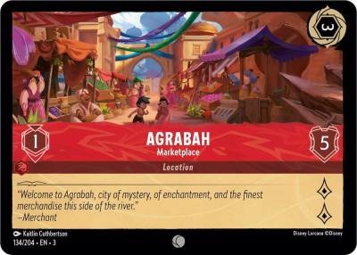 Agrabah Marketplace 134/204 Into the Inklands Lorcana card