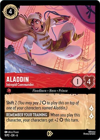 Aladdin Intrepid Commander 9 Disney Lorcana Promo Cards Lorcana card