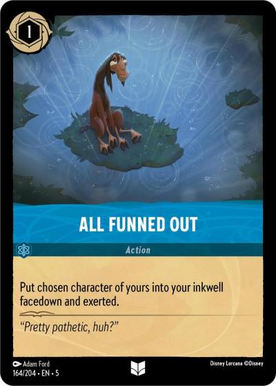 All Funned Out 164/204 Shimmering Skies Lorcana card