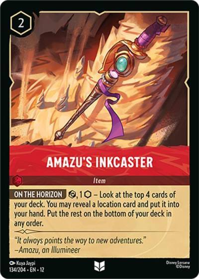 Amazu's Inkcaster 134/204 Wilds Unknown Lorcana card