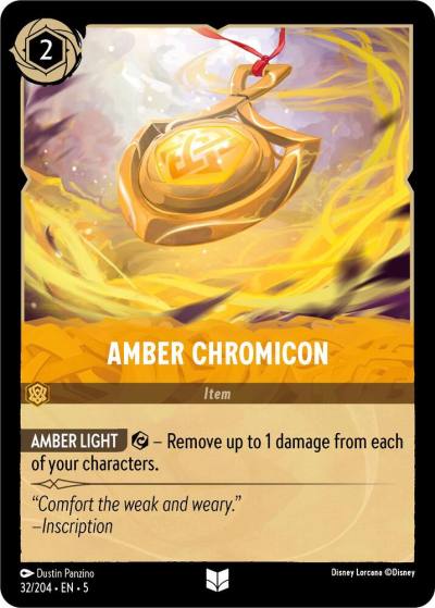 Amber Chromicon 32/204 Shimmering Skies Lorcana card