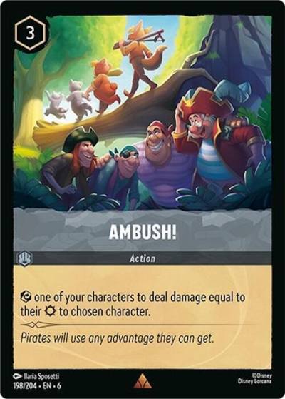 Ambush 198/204 Azurite Sea Lorcana card