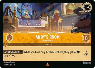 Andy's Room Home Base 34/204 Wilds Unknown Lorcana card