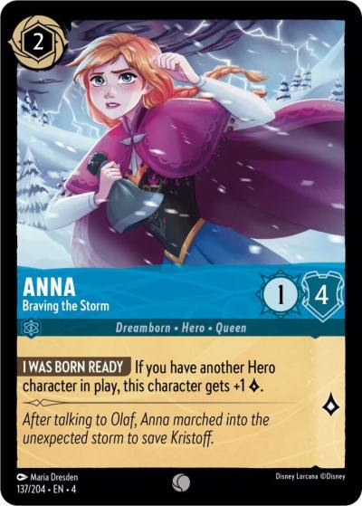 Anna Braving the Storm 137/204 Ursula's Return Lorcana card