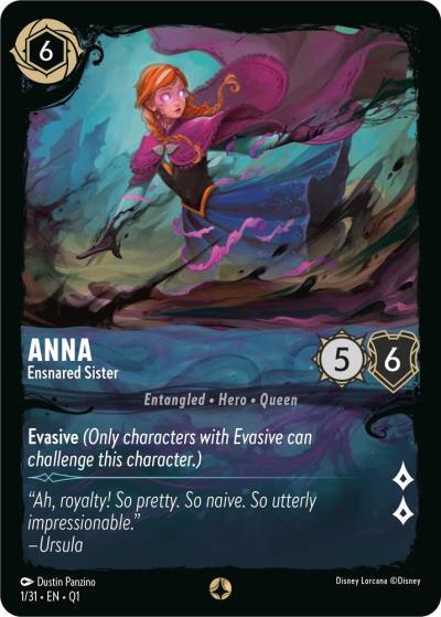Anna Ensnared Sister 45688 Illumineer's Quest: Deep Trouble Lorcana card