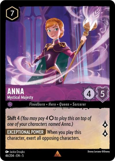 Anna Mystical Majesty 46/204 Shimmering Skies Lorcana card