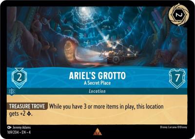 Ariels Grotto A Secret Place 169/204 Ursula's Return Lorcana card