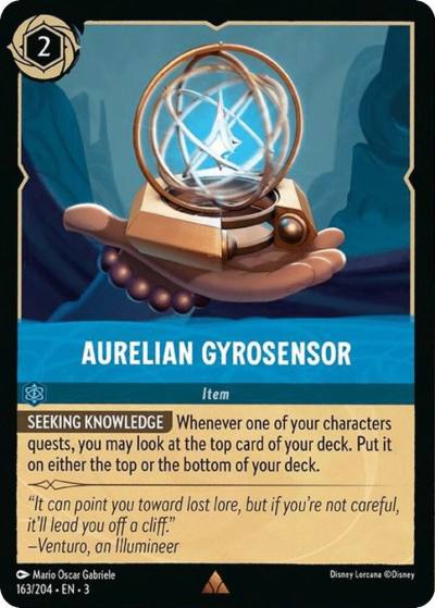Aurelian Gyrosensor 163/204 Into the Inklands Lorcana card