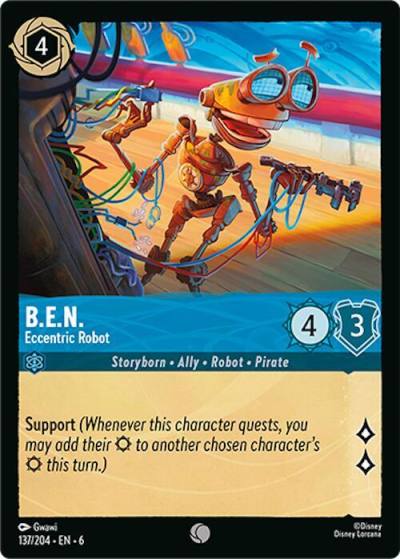 BEN Eccentric Robot 137/204 Azurite Sea Lorcana card
