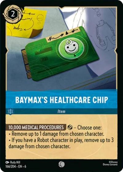 Baymaxs Healthcare Chip 166/204 Azurite Sea Lorcana card