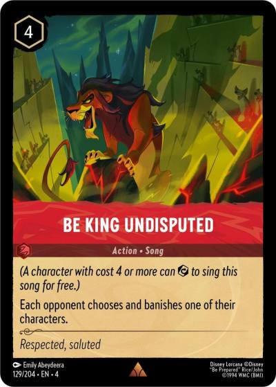 Be King Undisputed 129/204 Ursula's Return Lorcana card