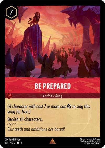 Be Prepared 128/204 The First Chapter Lorcana card