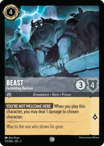 Beast Forbidding Recluse 171/204 Rise of the Floodborn Lorcana card