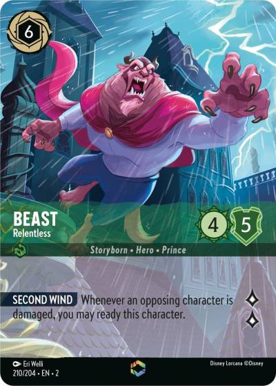 Beast Relentless Enchanted 210/204 Rise of the Floodborn Lorcana card