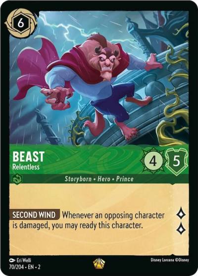 Beast Relentless 70/204 Rise of the Floodborn Lorcana card