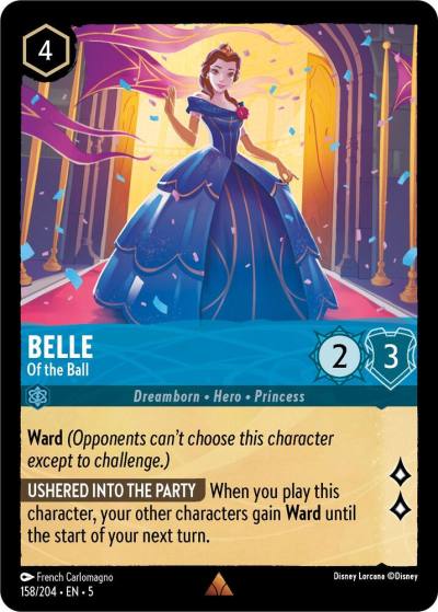 Belle Of the Ball 158/204 Shimmering Skies Lorcana card