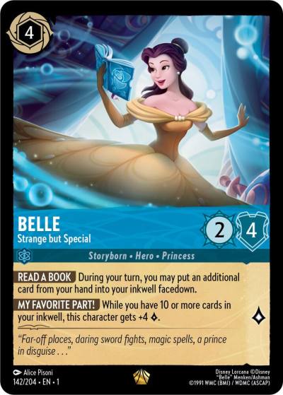 Belle Strange but Special 142/204 The First Chapter Lorcana card