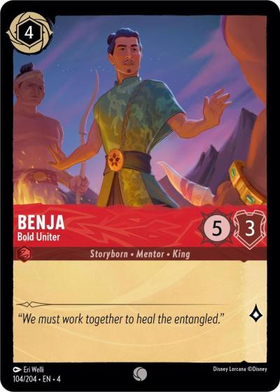 Benja Bold Uniter 104/204 Ursula's Return Lorcana card