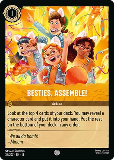 Besties, Assemble! 34/204 Attack of the Vine! Lorcana card