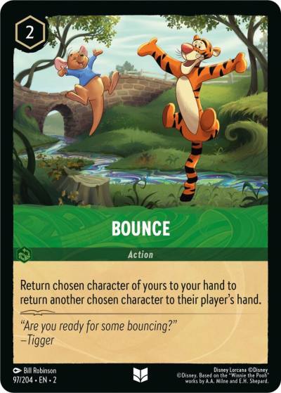 Bounce 97/204 Rise of the Floodborn Lorcana card