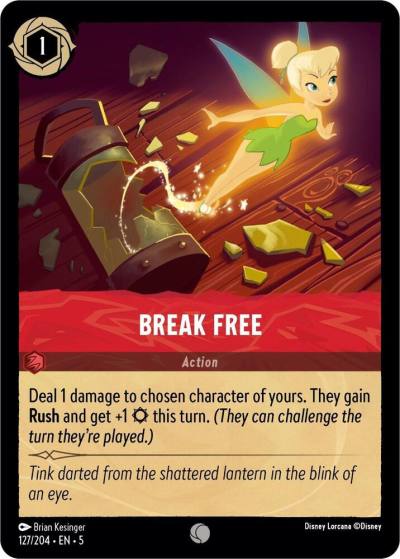 Break Free 127/204 Shimmering Skies Lorcana card