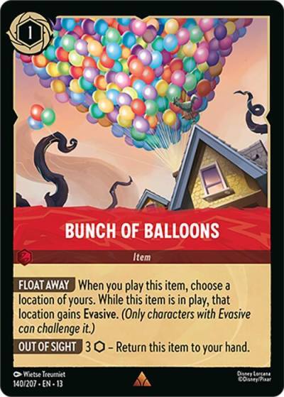 Bunch of Balloons 140/204 Attack of the Vine! Lorcana card