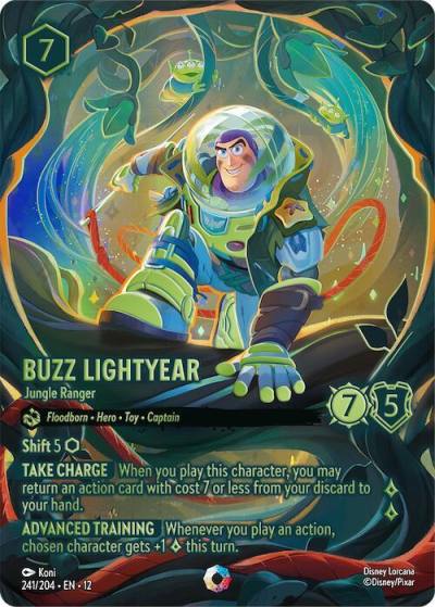 Buzz Lightyear Jungle Ranger (Iconic) 241/204 Wilds Unknown Lorcana card