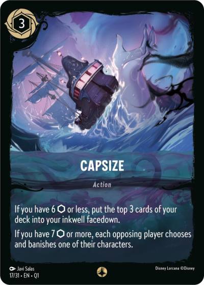 Capsize 17/31 Illumineer's Quest: Deep Trouble Lorcana card
