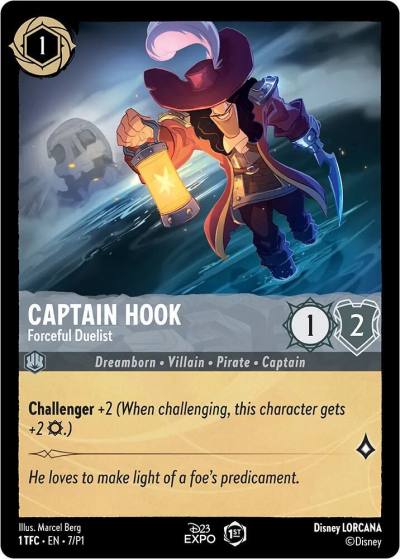Captain Hook Forceful Duelist 7 D23 Promos Lorcana card