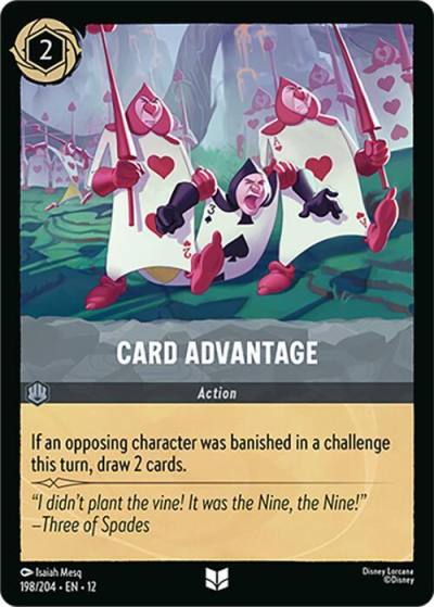 Card Advantage 198/204 Wilds Unknown Lorcana card