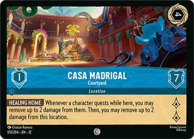 Casa Madrigal Courtyard 170/204 Wilds Unknown Lorcana card
