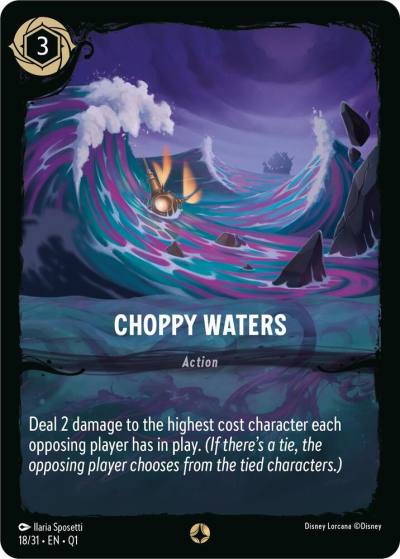 Choppy Waters 18/31 Illumineer's Quest: Deep Trouble Lorcana card