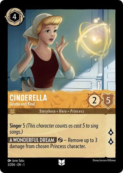 Cinderella Gentle and Kind 3/204 The First Chapter Lorcana card