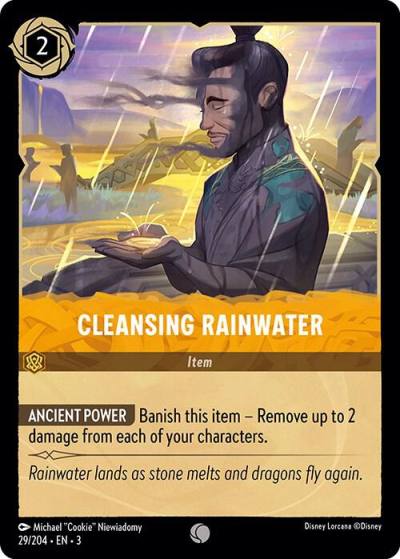 Cleansing Rainwater 29/204 Into the Inklands Lorcana card