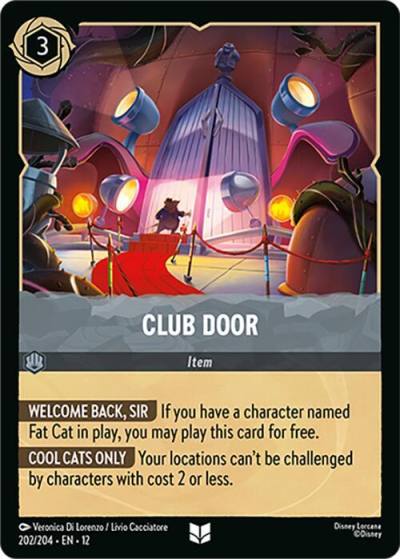 Club Door 202/204 Wilds Unknown Lorcana card