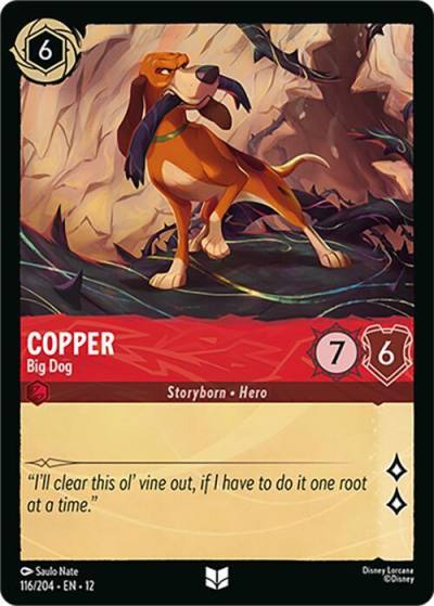 Copper Big Dog 116/204 Wilds Unknown Lorcana card