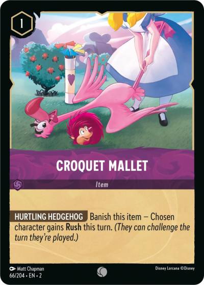 Croquet Mallet 66/204 Rise of the Floodborn Lorcana card
