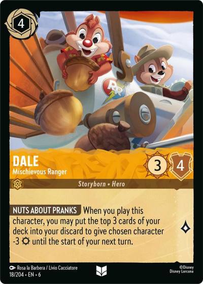 Dale Mischievous Ranger 18/204 Azurite Sea Lorcana card