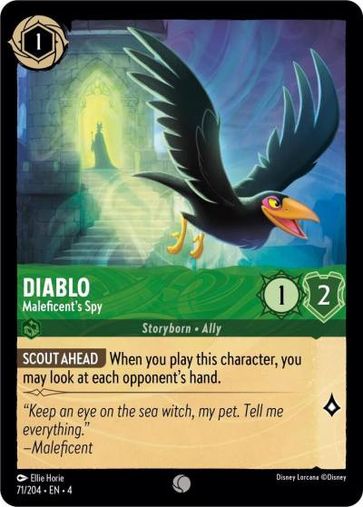 Diablo Maleficents Spy 71/204 Ursula's Return Lorcana card