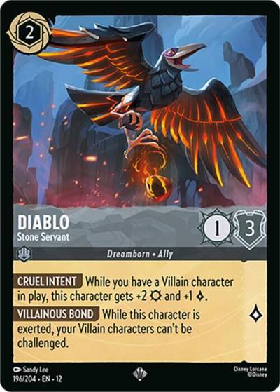 Diablo Stone Servant 196/204 Wilds Unknown Lorcana card