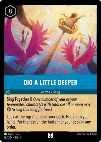 Dig a Little Deeper 162/204 Ursula's Return Lorcana card