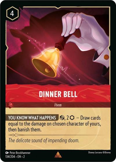 Dinner Bell 134/204 Rise of the Floodborn Lorcana card