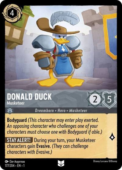 Donald Duck Musketeer 177/204 The First Chapter Lorcana card