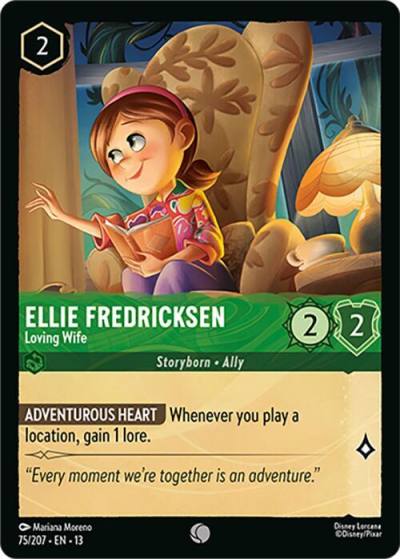 Ellie Fredricksen Loving Wife 75/204 Attack of the Vine! Lorcana card