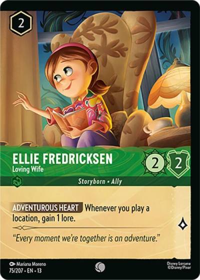 Ellie Fredricksen Loving Wife (Foil) 75/204 Attack of the Vine! Lorcana card