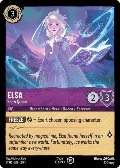 Elsa Snow Queen 3 D23 Promos Lorcana card