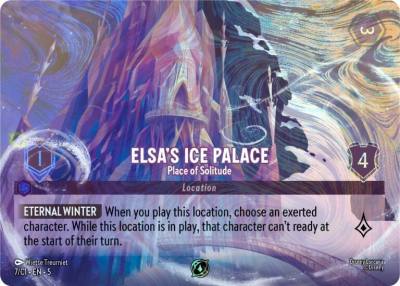 Elsas Ice Palace Place of Solitude 7 Disney Lorcana Promo Cards Lorcana card