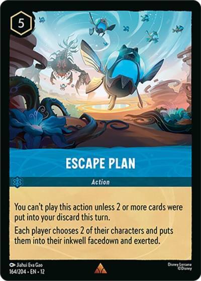 Escape Plan 164/204 Wilds Unknown Lorcana card
