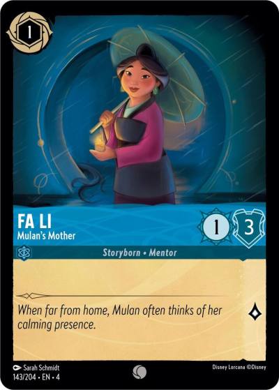 Fa Li Mulans Mother 143/204 Ursula's Return Lorcana card